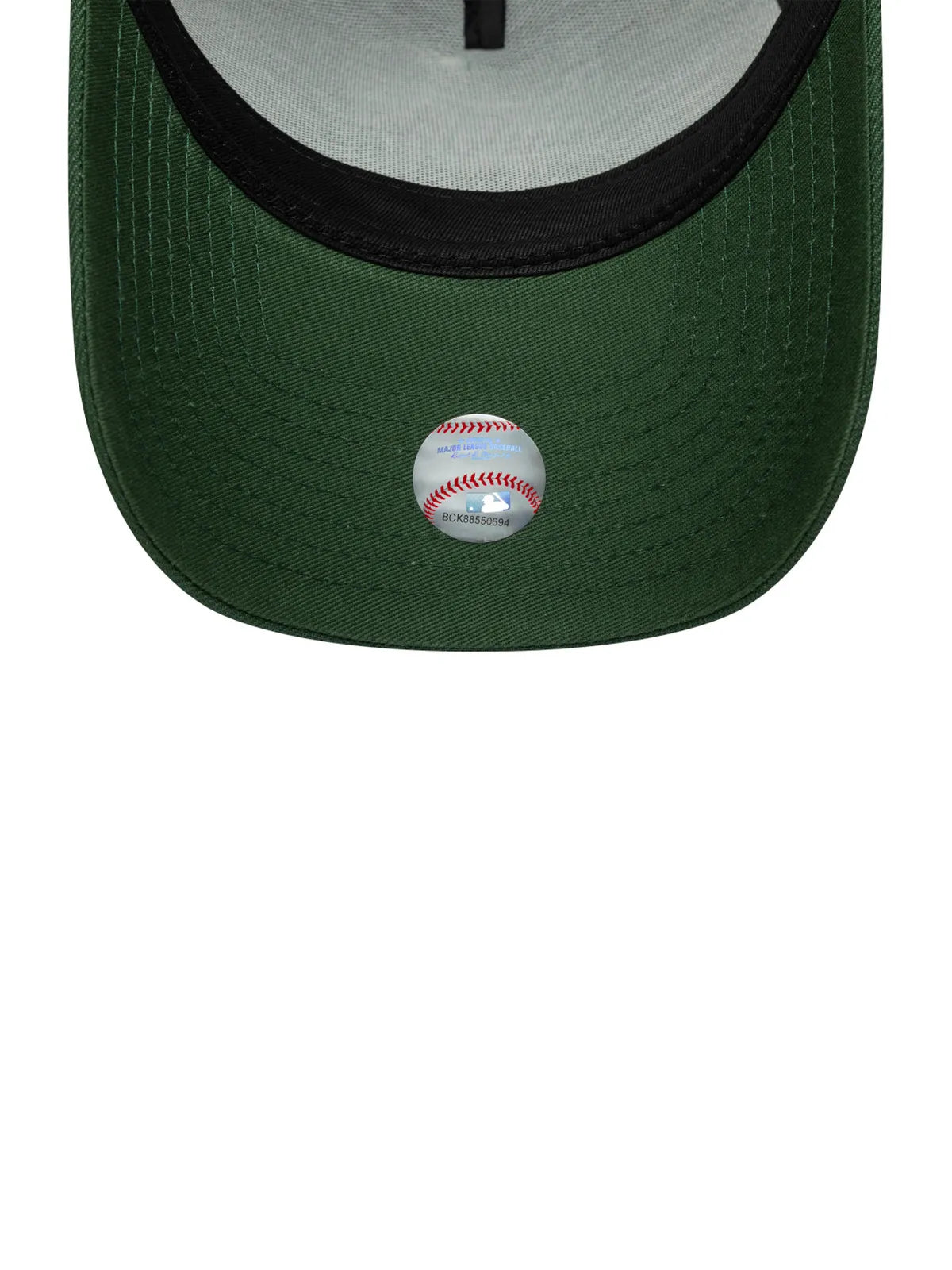 Casquettes New era Outline Script Eframe Neyyan  Cig Dark Green, vue de dessous, visière