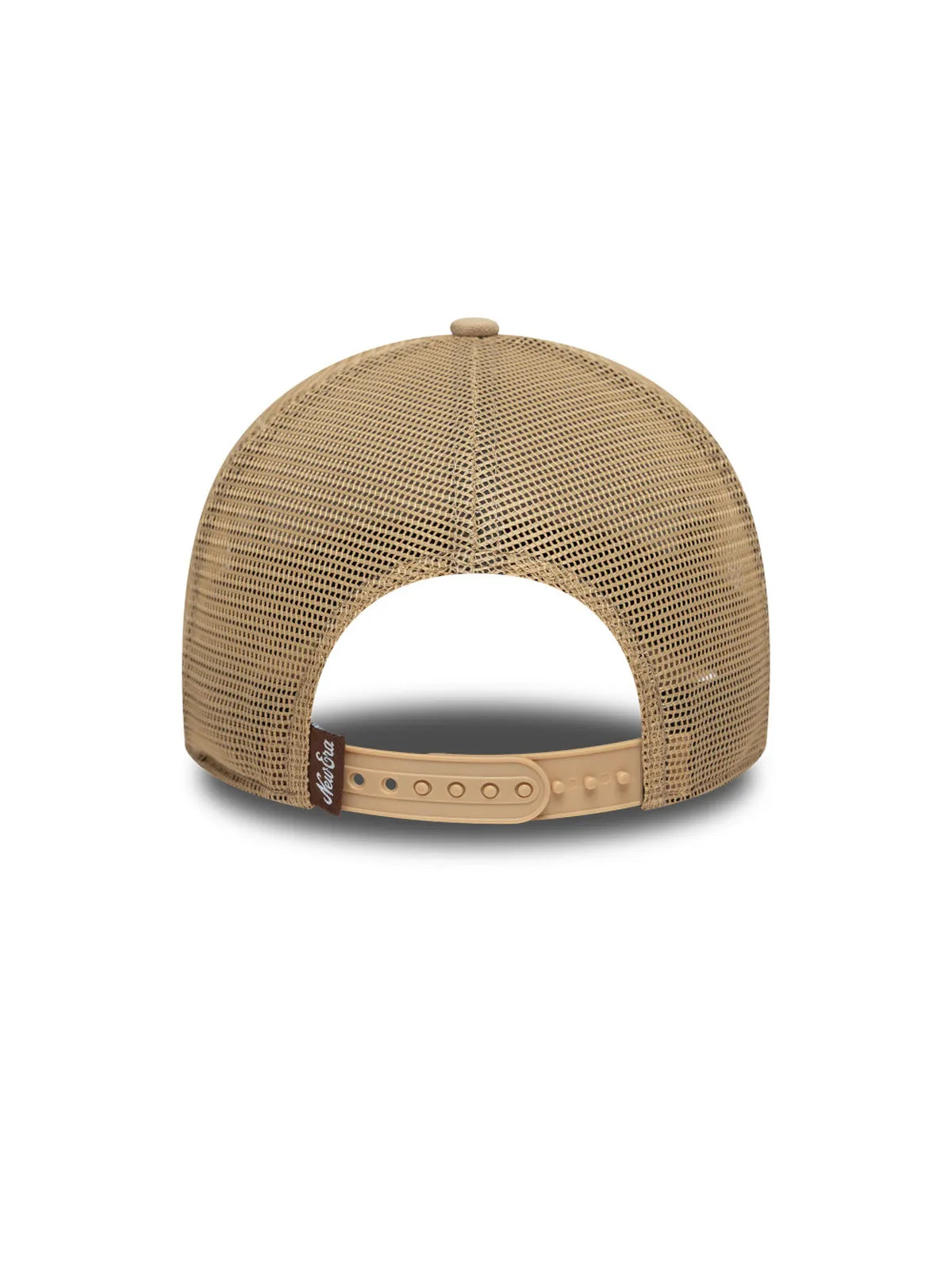 Casquettes New era Oval Canvas Distress Trucker Newera  Cam Light Beige, vue arrière