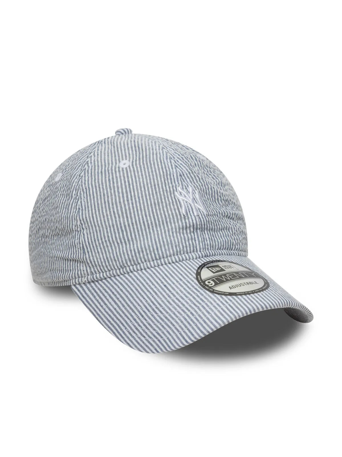 Casquettes New era Seersucker 9Twenty Neyyan  Nvywhi Navy, vue de 3/4 gauche