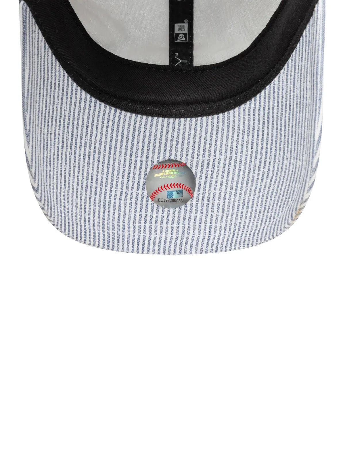 Casquettes New era Seersucker 9Twenty Neyyan  Nvywhi Navy, vue de dessous, visière