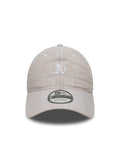 Casquettes New era Seersucker 9Twenty Oakath  Stnwhi Light Beige, vue de face