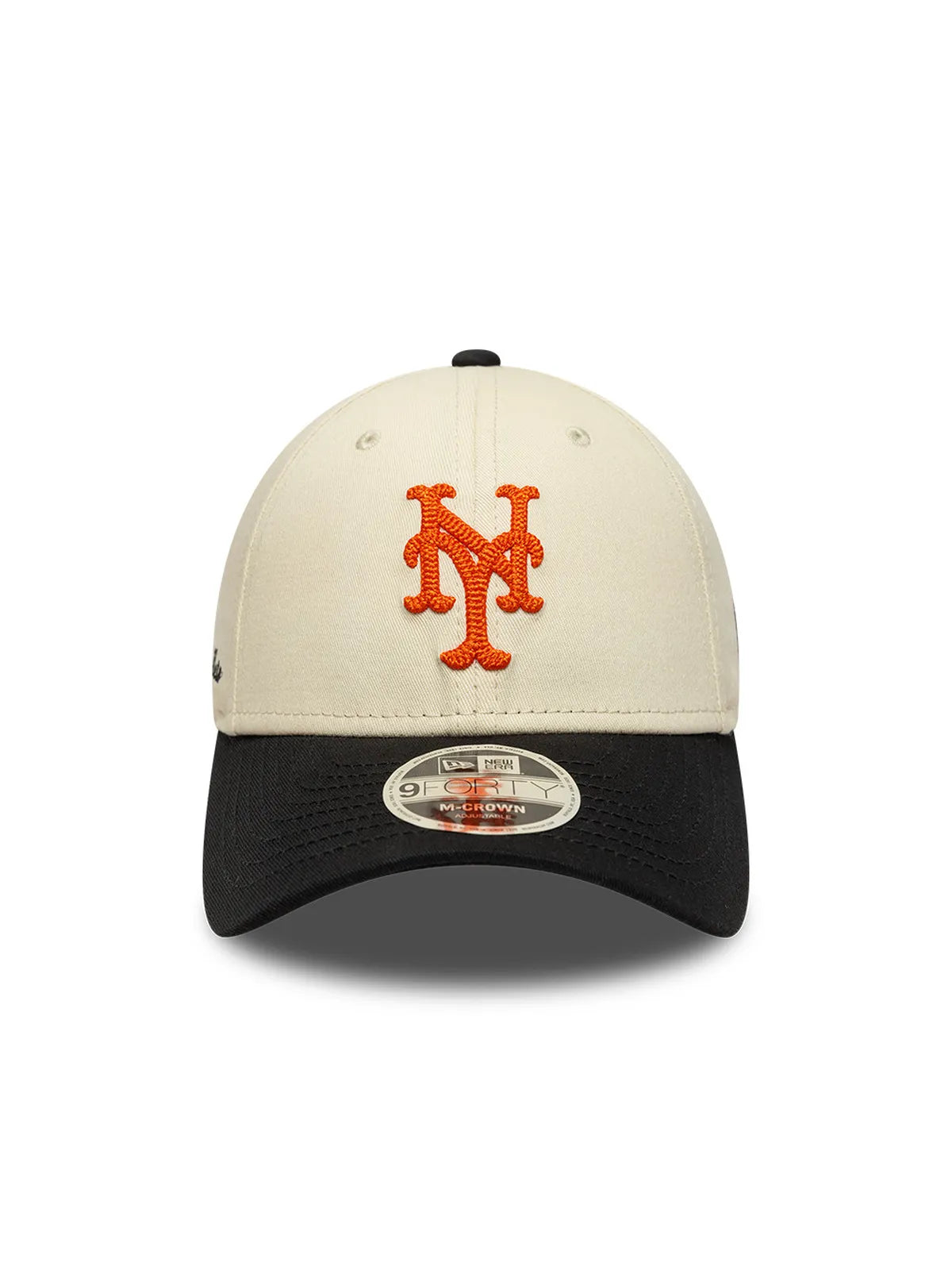 Casquettes New era Side Script 9Forty Mc Neymet  Ltcblk Light Beige, vue de face