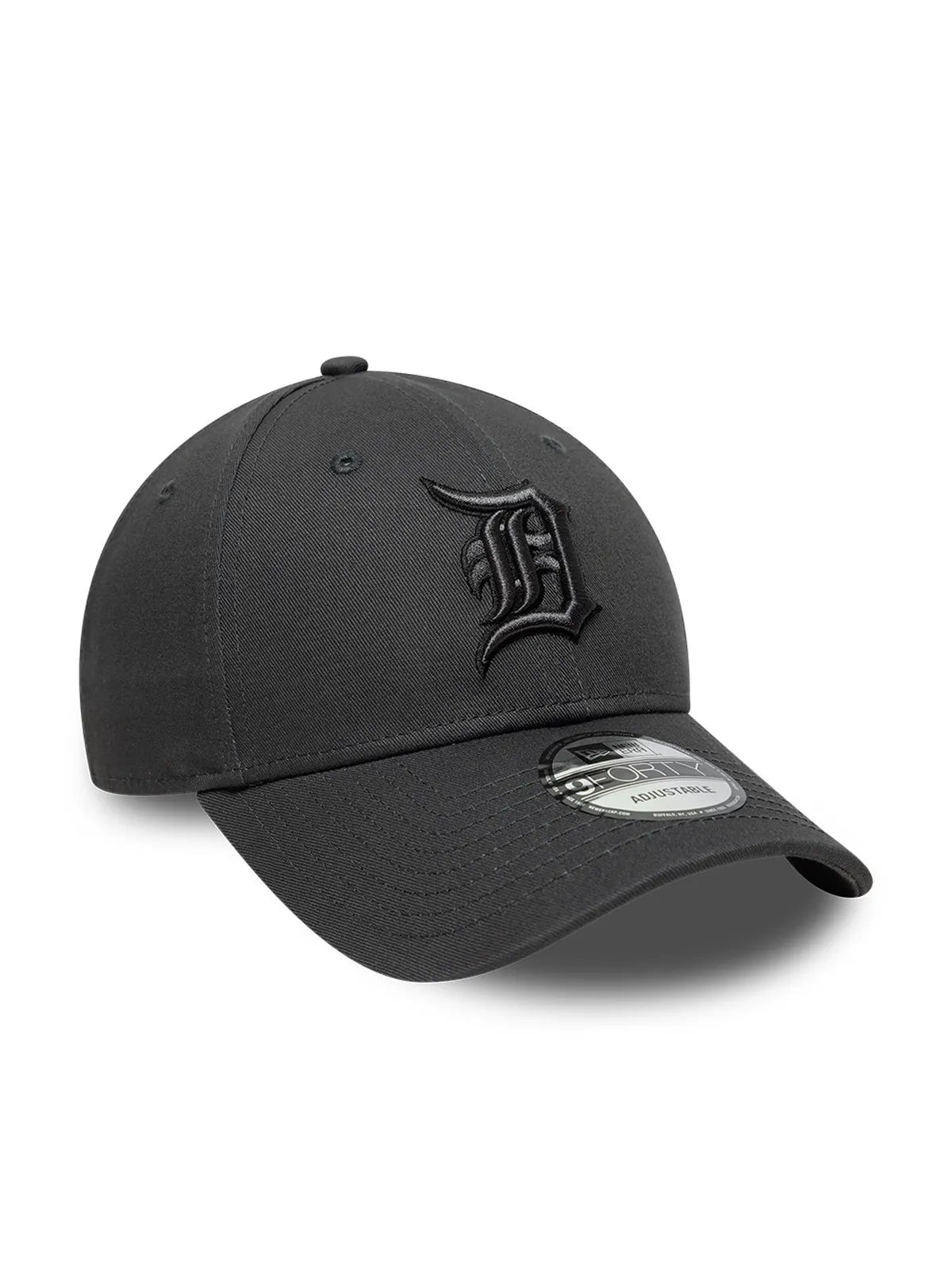 Casquettes New era Team Outline 9Forty Dettig  Stcblk Charcoal, vue de 3/4 gauche