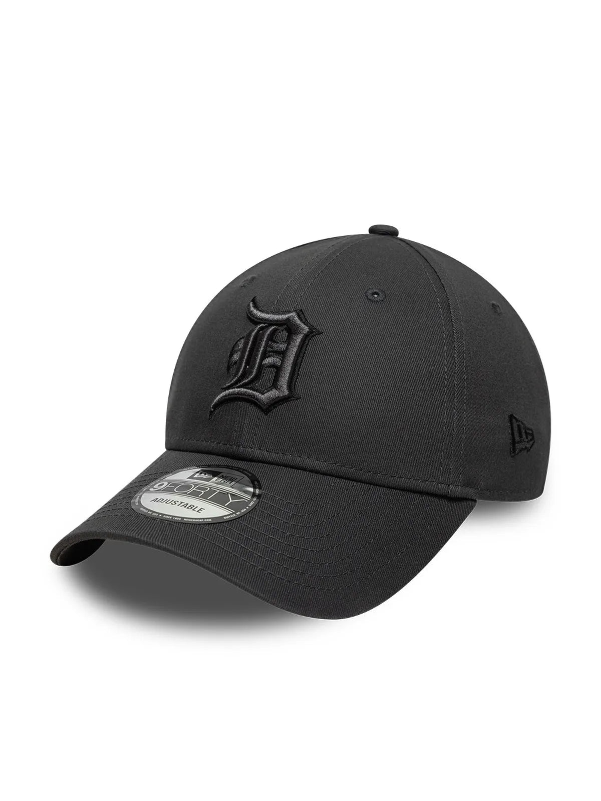 Casquettes New era Team Outline 9Forty Dettig  Stcblk Charcoal, vue de 3/4 droite