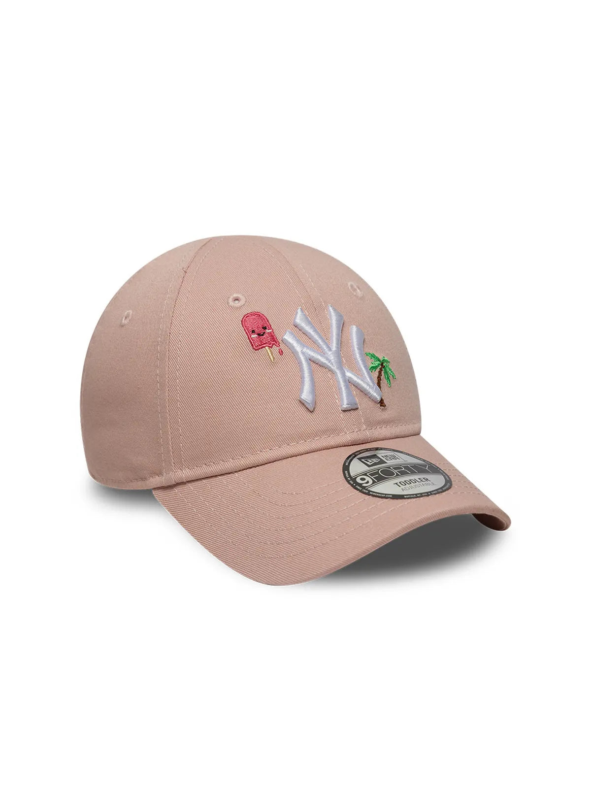 Casquettes New era Tod Summer Icon 9Forty Neyyan  Pkrwhi Pastel Pink, vue de 3/4 gauche