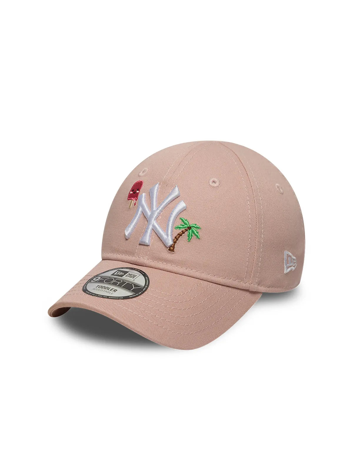 Casquettes New era Tod Summer Icon 9Forty Neyyan  Pkrwhi Pastel Pink, vue de 3/4 droite