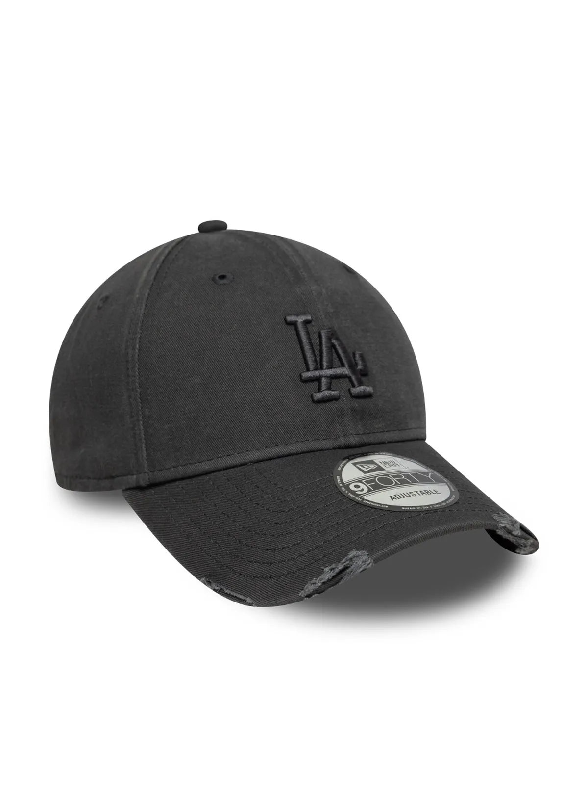 Casquettes New era Wash Distress 9Forty Losdod  Stc Charcoal, vue de 3/4 gauche