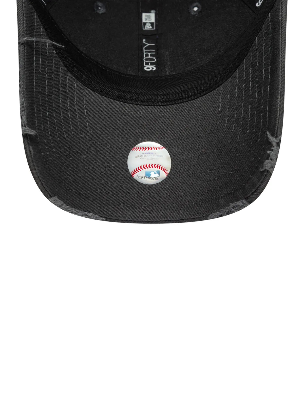Casquettes New era Wash Distress 9Forty Losdod  Stc Charcoal, vue de dessous, visière