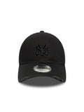 Casquettes New era Wash Distress 9Forty Neyyan  Blk Black, vue de face