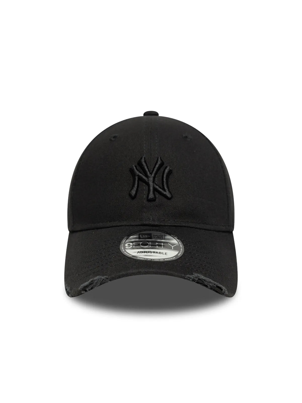 Casquettes New era Wash Distress 9Forty Neyyan  Blk Black, vue de face