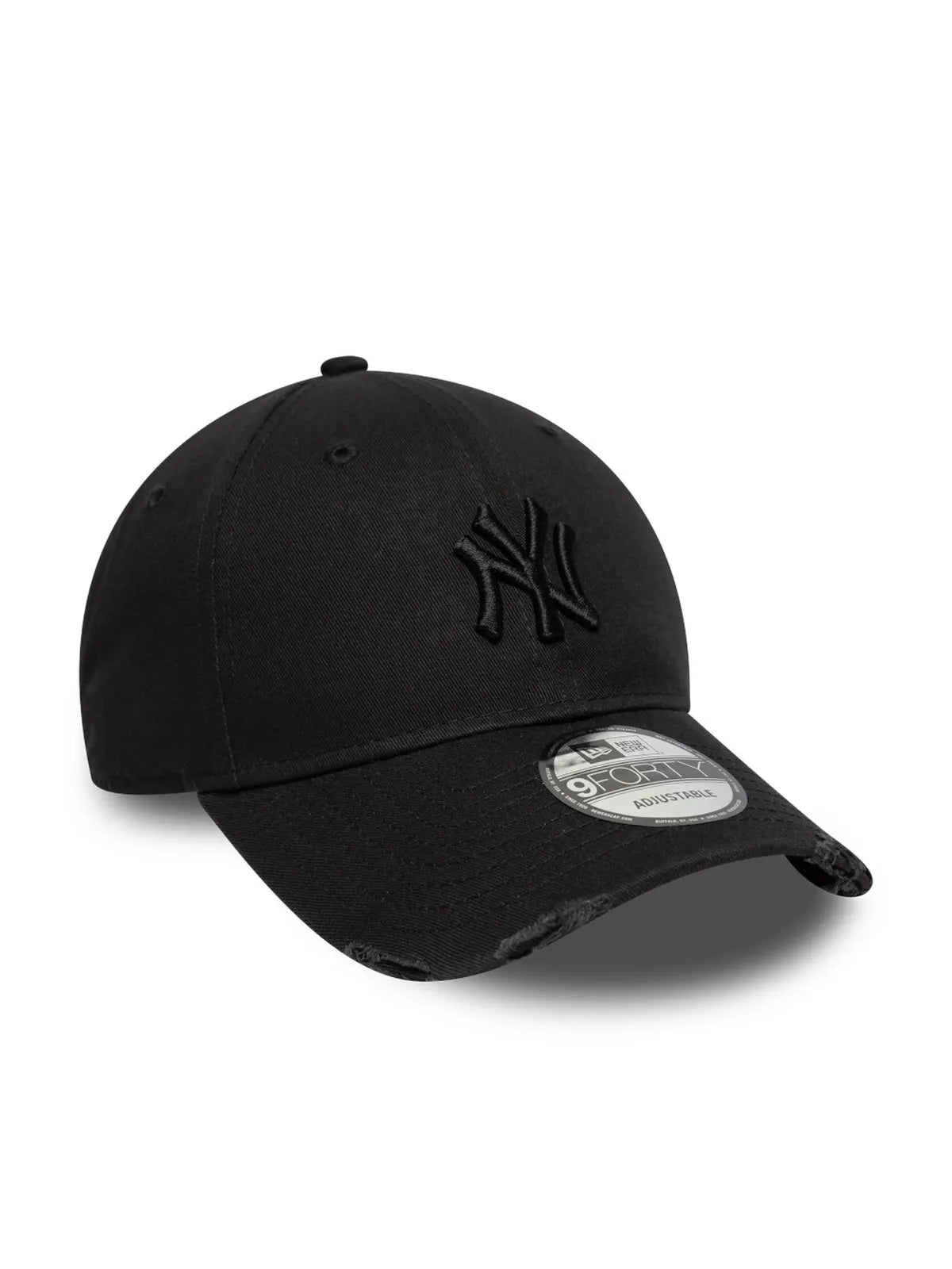 Casquettes New era Wash Distress 9Forty Neyyan  Blk Black, vue de 3/4 droite