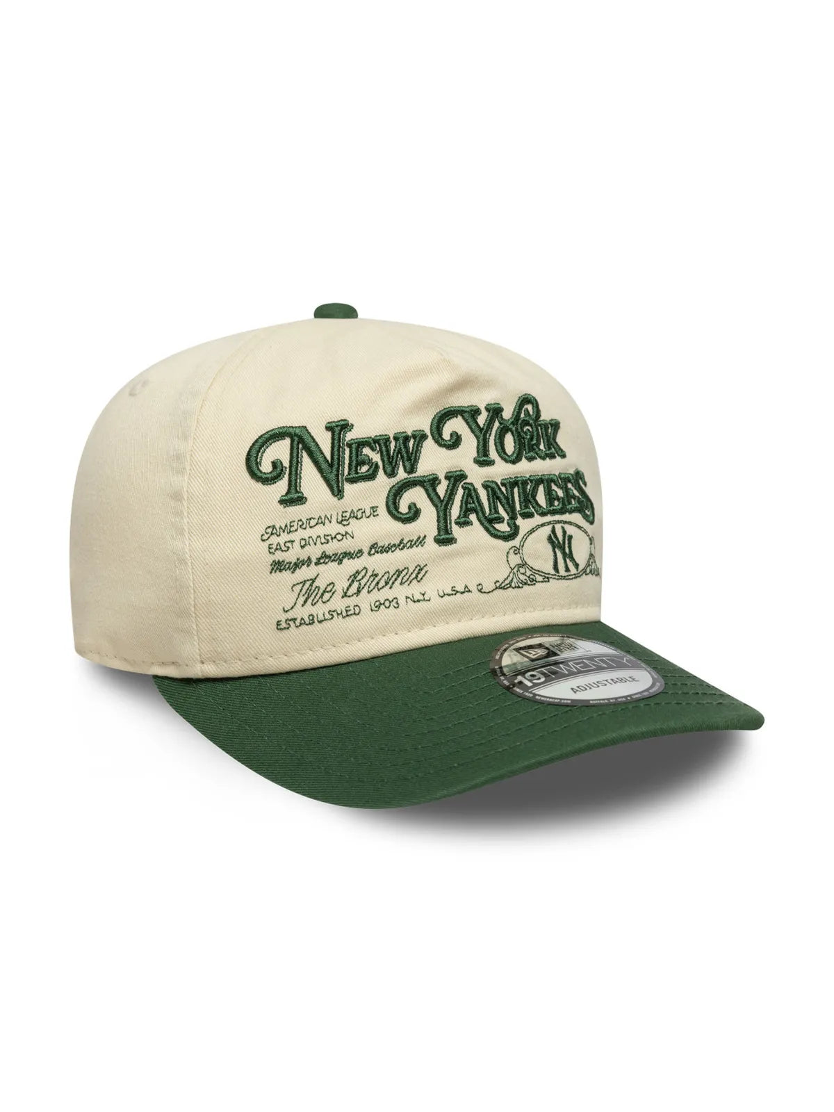 Casquettes New era Washed Graphic 19Twenty Neyyanco  Ltccig Light Beige Cigar, vue de 3/4 gauche