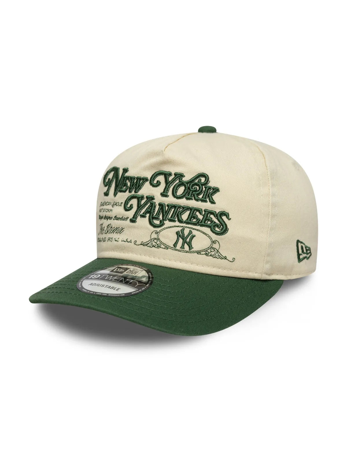 Casquettes New era Washed Graphic 19Twenty Neyyanco  Ltccig Light Beige Cigar, vue de 3/4 droite