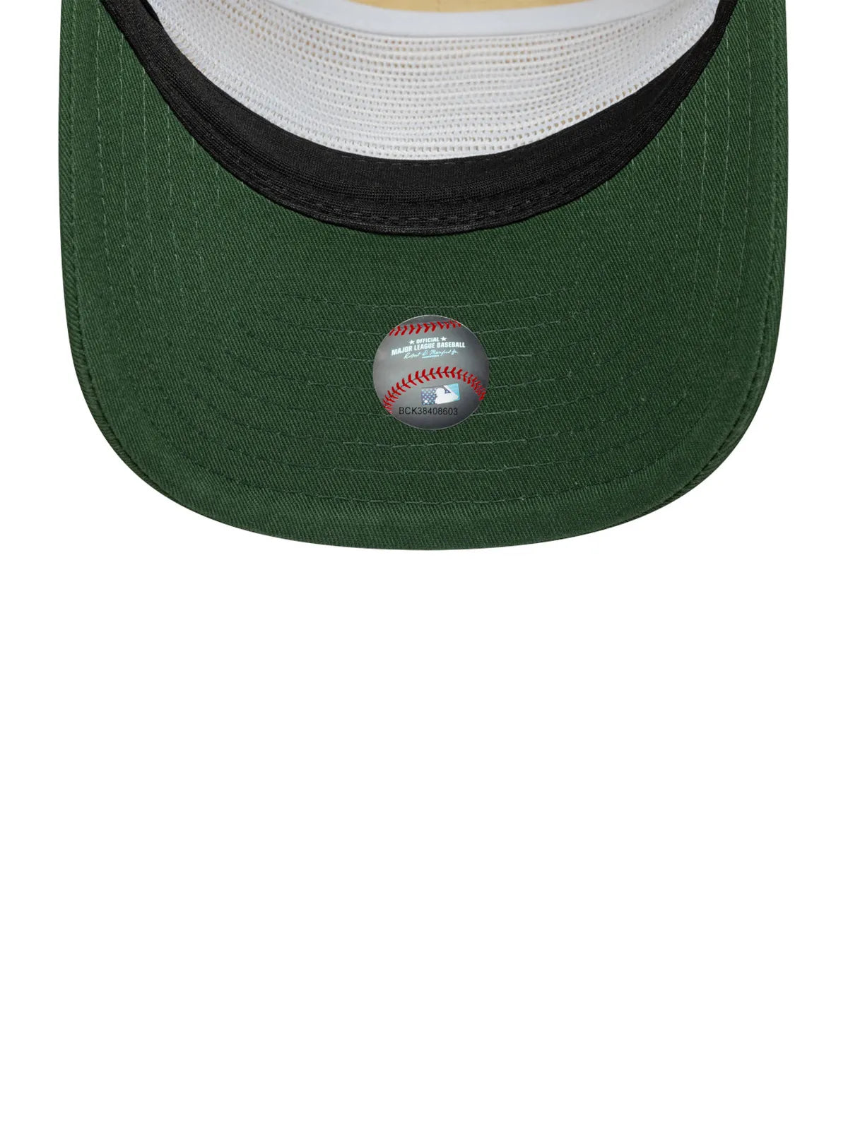 Casquettes New era Washed Graphic 19Twenty Neyyanco  Ltccig Light Beige Cigar, vue de dessous, visière