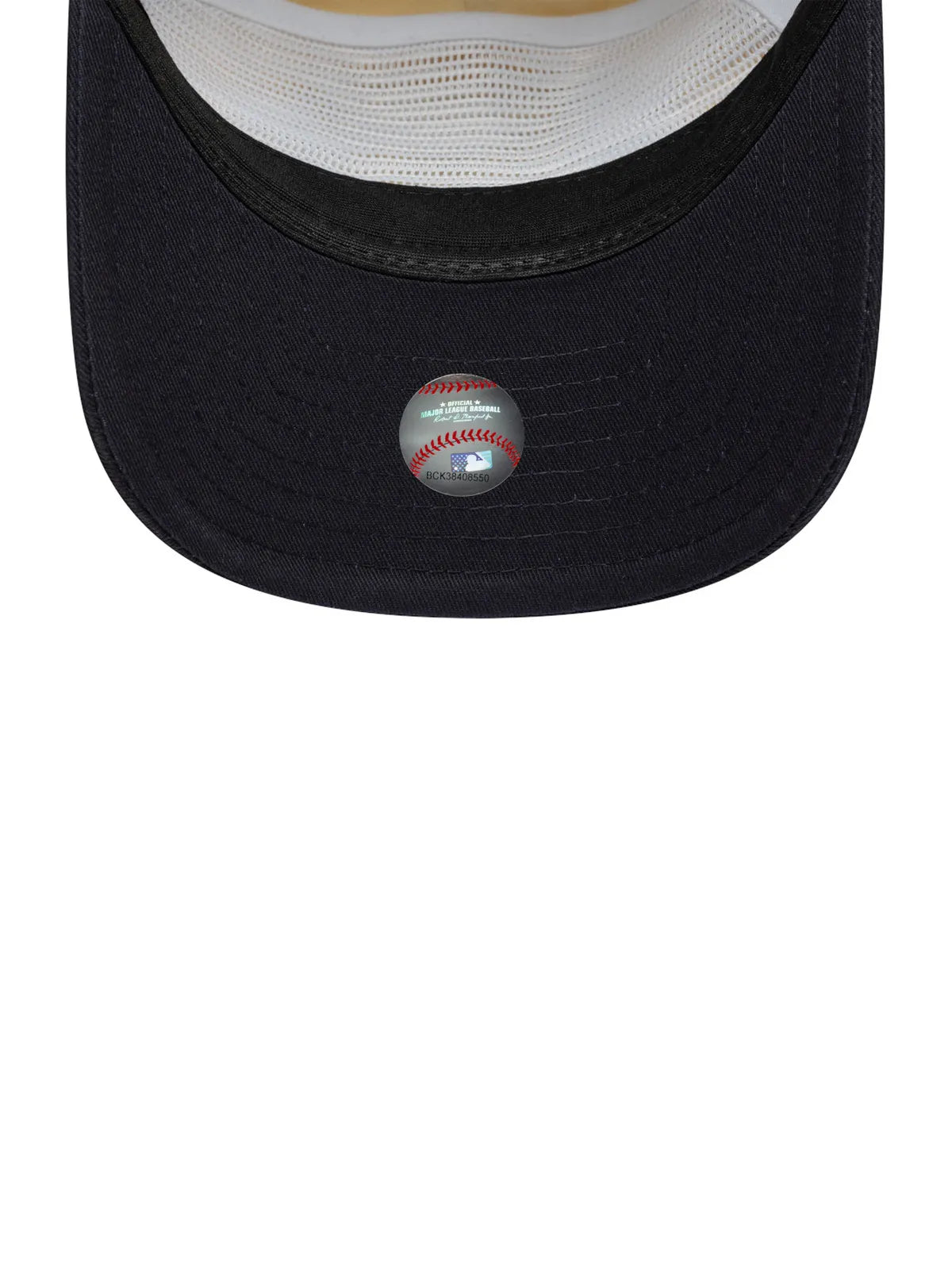 Casquettes New era Washed Graphic 19Twenty Neyyanco  Ltcnvy Light Beige Navy, vue de dessous, visière