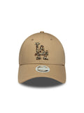 Casquettes New era Wmns Animal Infill 9Forty Losdod  Camltc Light Beige, vue de face