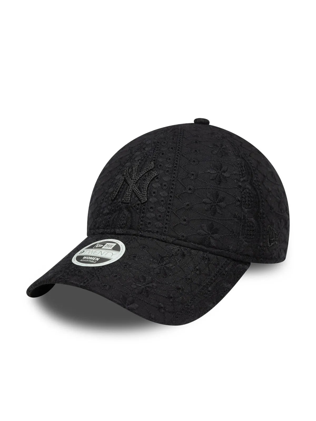 Casquettes New era Wmns Broderie 9Twenty Neyyan  Blk Black, vue de 3/4 gauche