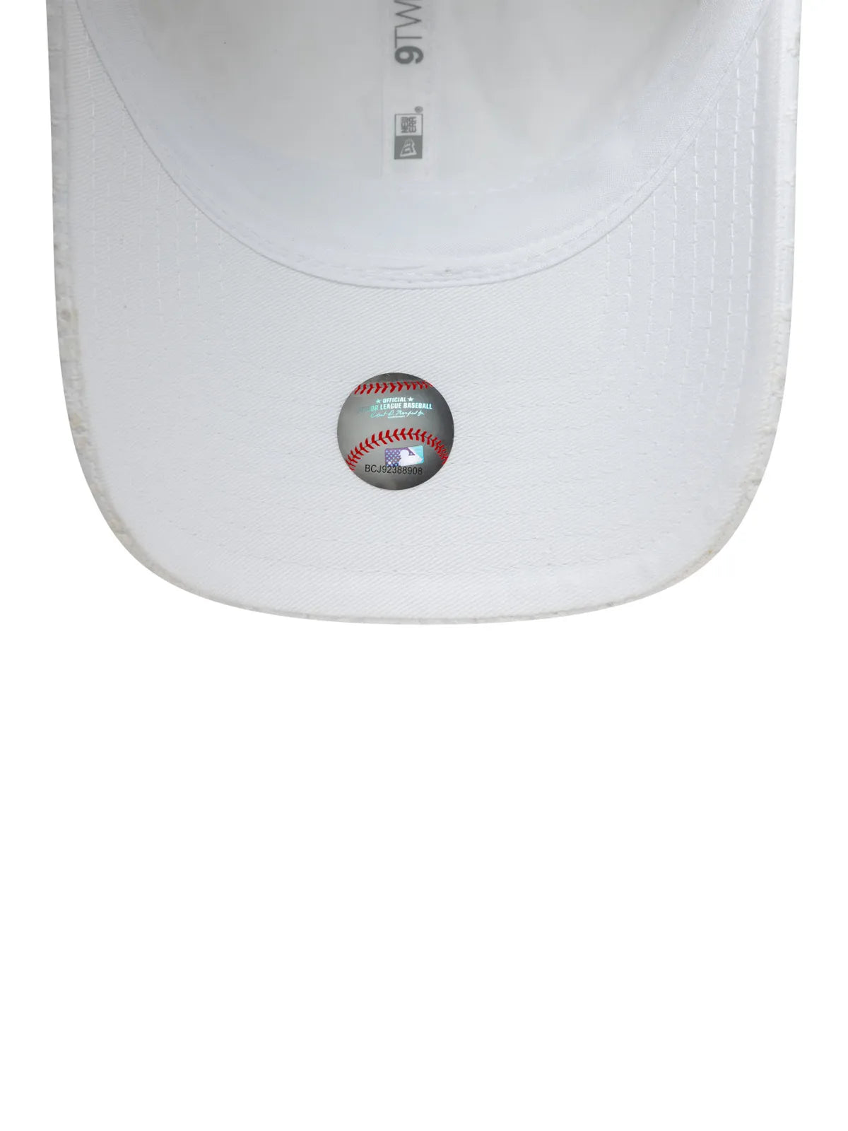 Casquettes New era Wmns Broderie 9Twenty Neyyan  Whi White, vue de dessous, visière