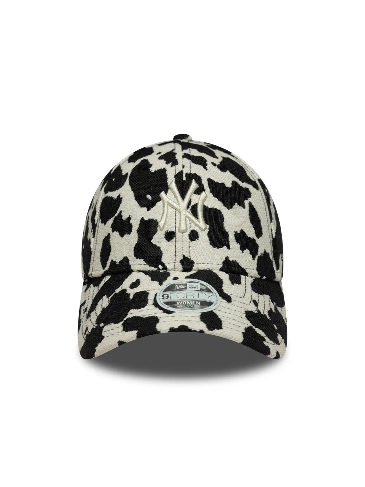 Casquettes New era Wmns Cow Midi 9Forty Neyyan  Blkwhi Black, vue de face