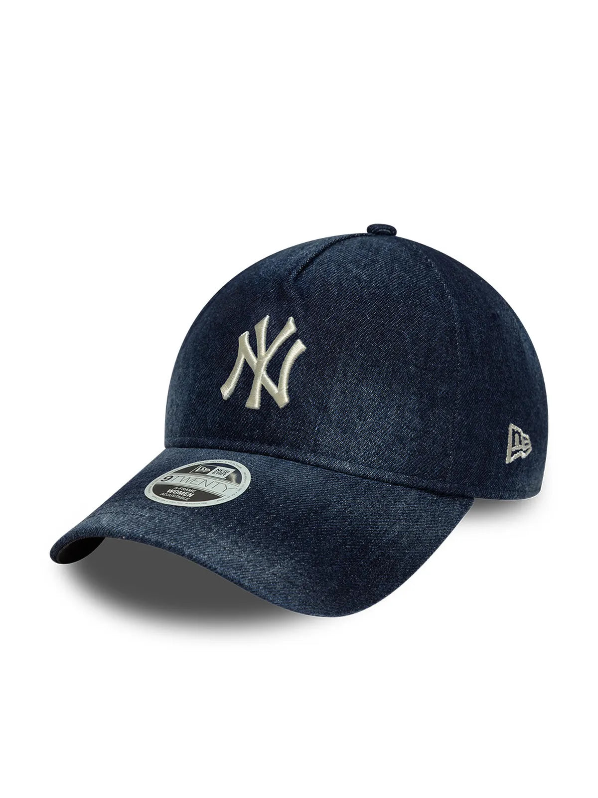 Casquettes New era Wmns Denim 9Twenty Af Neyyan  Nvy Navy, vue de 3/4 gauche