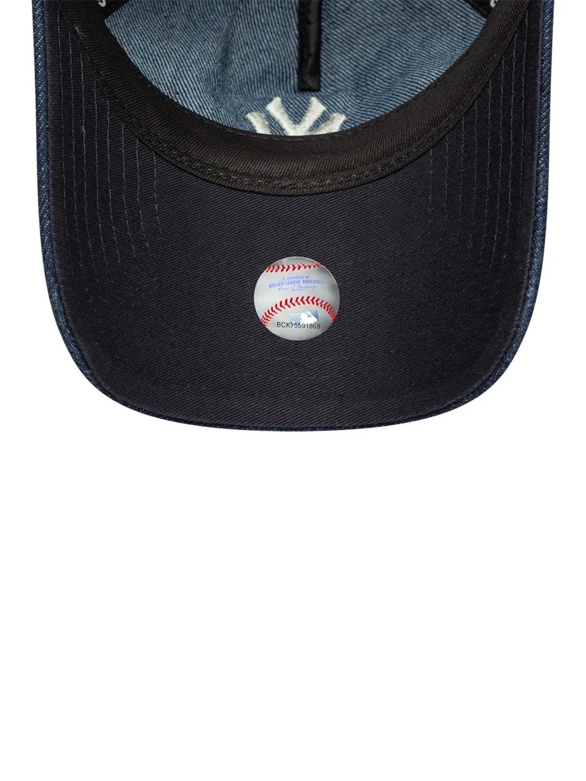 Casquettes New era Wmns Denim 9Twenty Af Neyyan  Nvy Navy, vue de dessous, visière