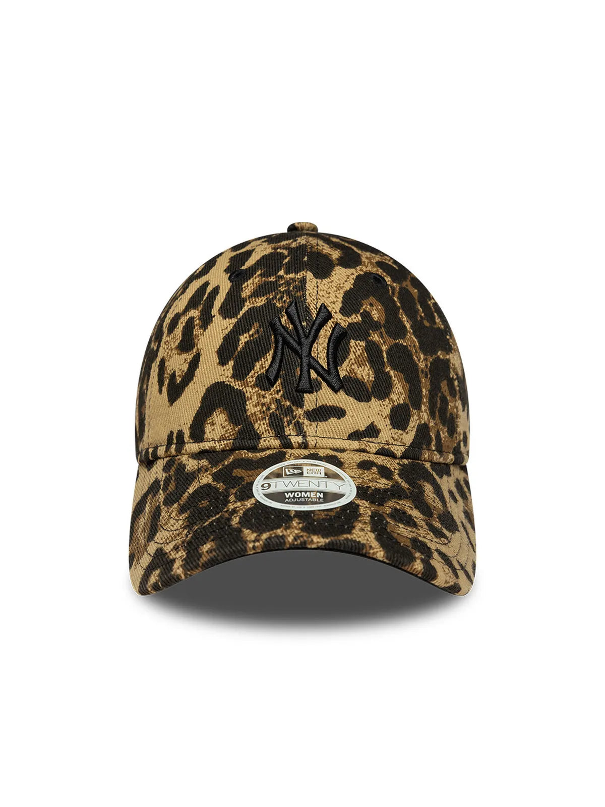 Casquettes New era Wmns Leopard 9Twenty Neyyan  Brscam Dark Brown, vue de face