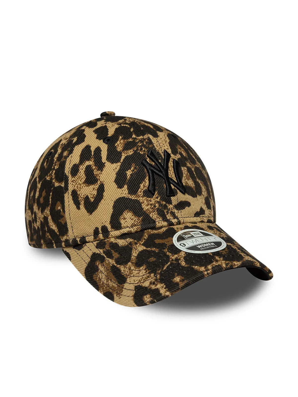 Casquettes New era Wmns Leopard 9Twenty Neyyan  Brscam Dark Brown, vue de 3/4 droite