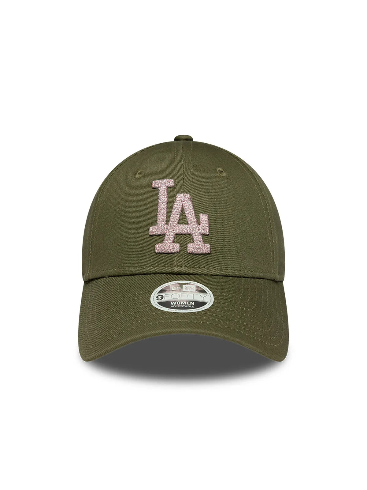Casquettes New era Wmns Metallic Cs 9Forty Losdod  Novpkr Green Med, vue de face
