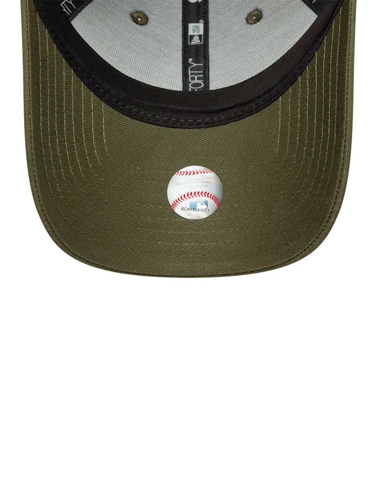 Casquettes New era Wmns Metallic Cs 9Forty Losdod  Novpkr Green Med, vue de dessous, visière