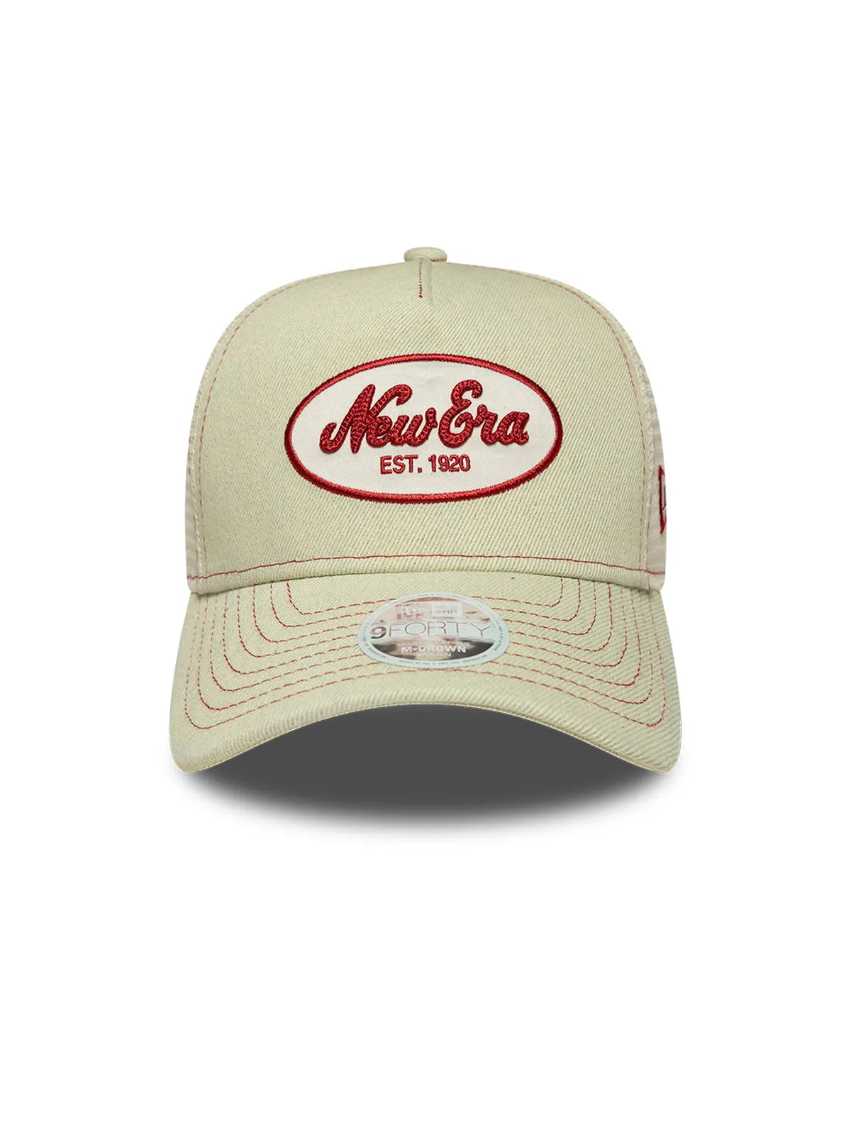 Casquettes New era Wmns Ne 9Forty Mc Af Trucker Newera  Ltc Light Beige, vue de face