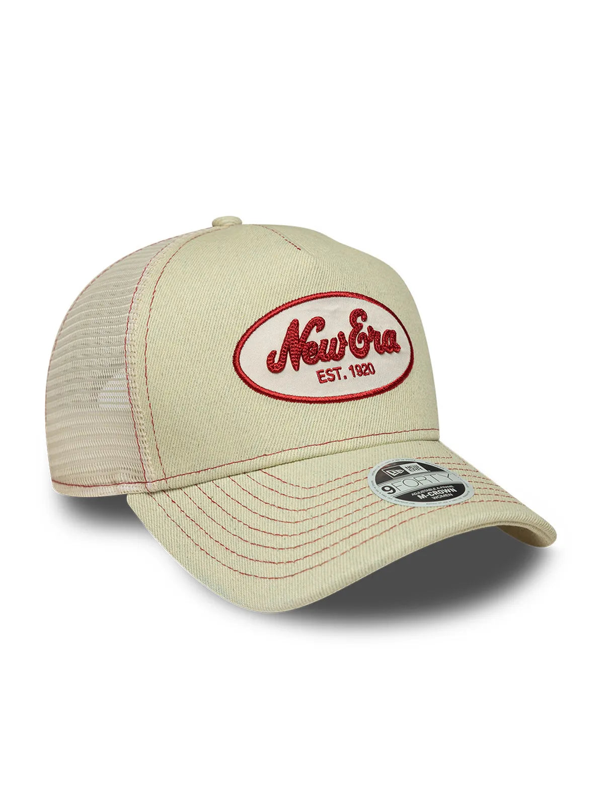 Casquettes New era Wmns Ne 9Forty Mc Af Trucker Newera  Ltc Light Beige, vue de 3/4 droite
