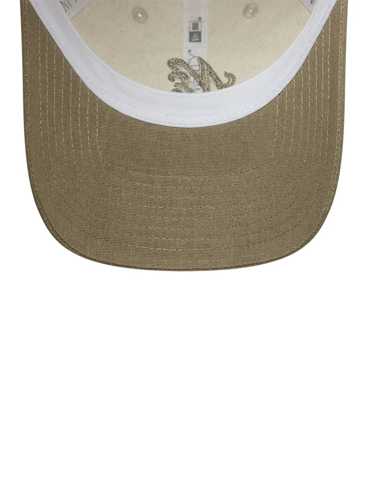 Casquettes New era Wmns Ne Linen 9Twenty Newera  Stnnov Light Beige, vue de dessous, visière