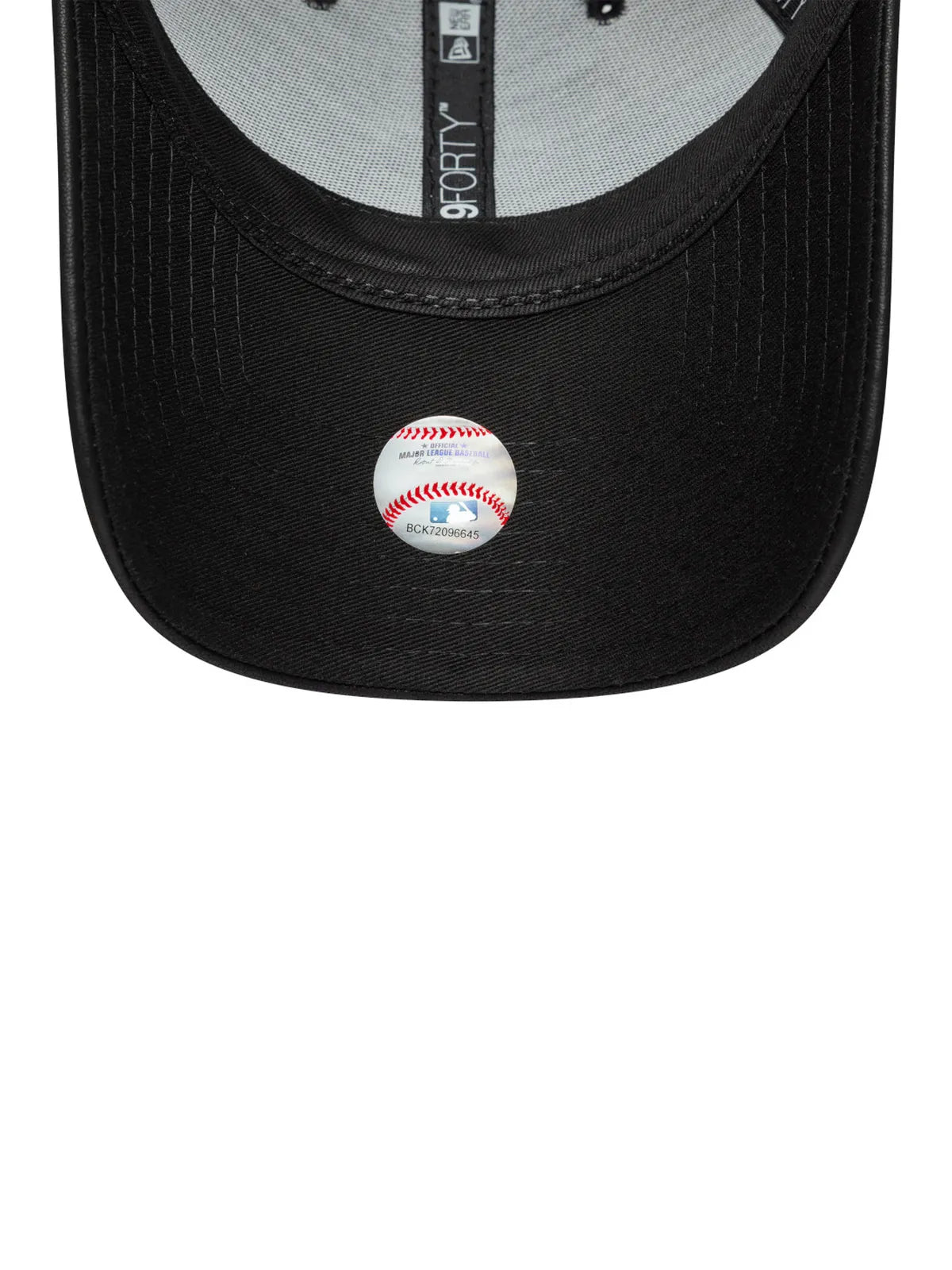 Casquettes New era Wmns Pu 9Forty Neyyan  Blk Black, vue de dessous, visière