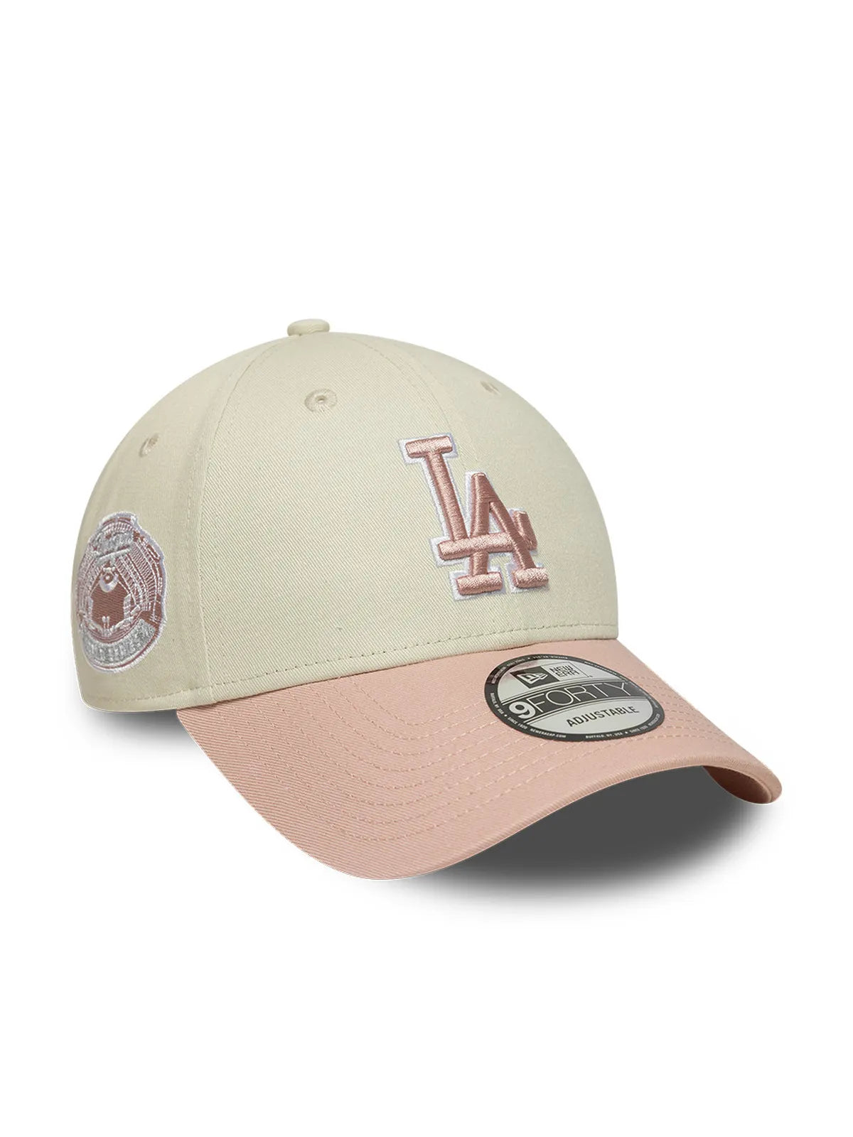 Casquettes New era Ws Patch 9Forty Losdodco  Ltcpkr Light Beige, vue de 3/4 droite