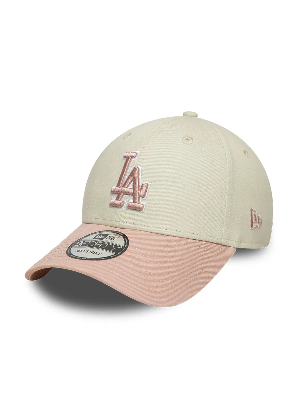 Casquettes New era Ws Patch 9Forty Losdodco  Ltcpkr Light Beige, vue de 3/4 gauche