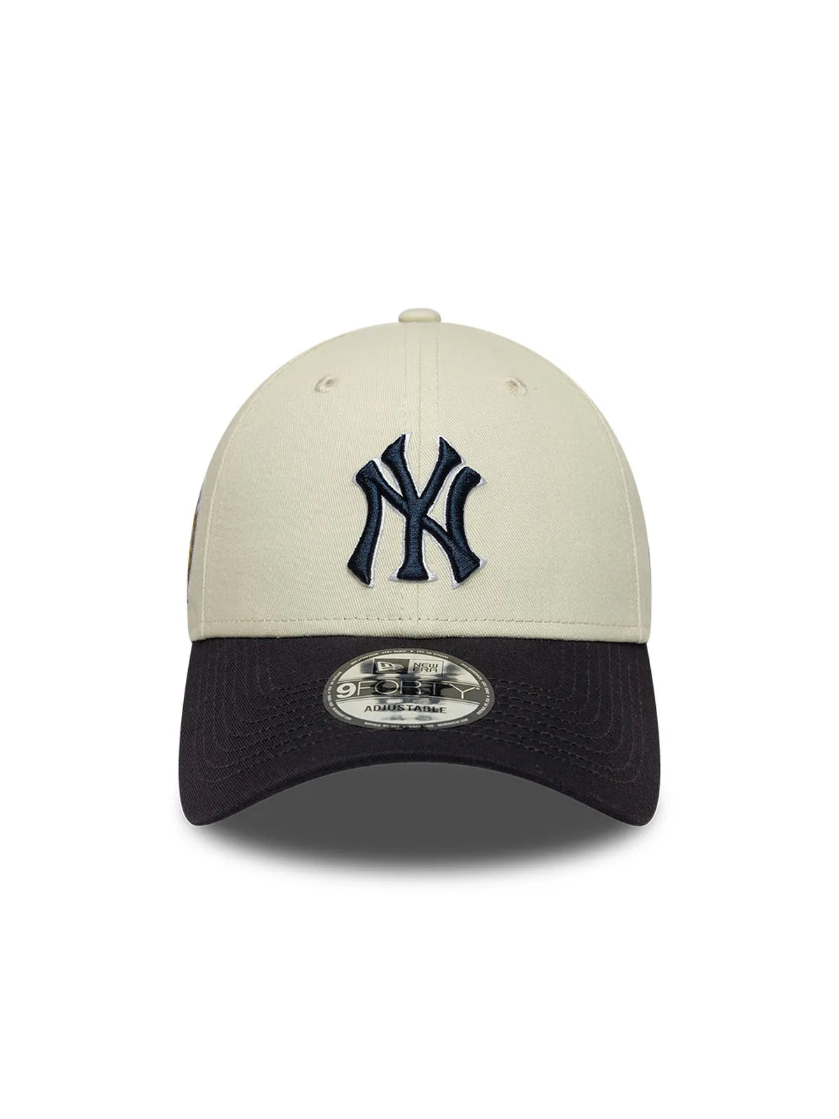 Casquettes New era Ws Patch 9Forty Neyyanco  Ltcnvy Light Beige, vue de face