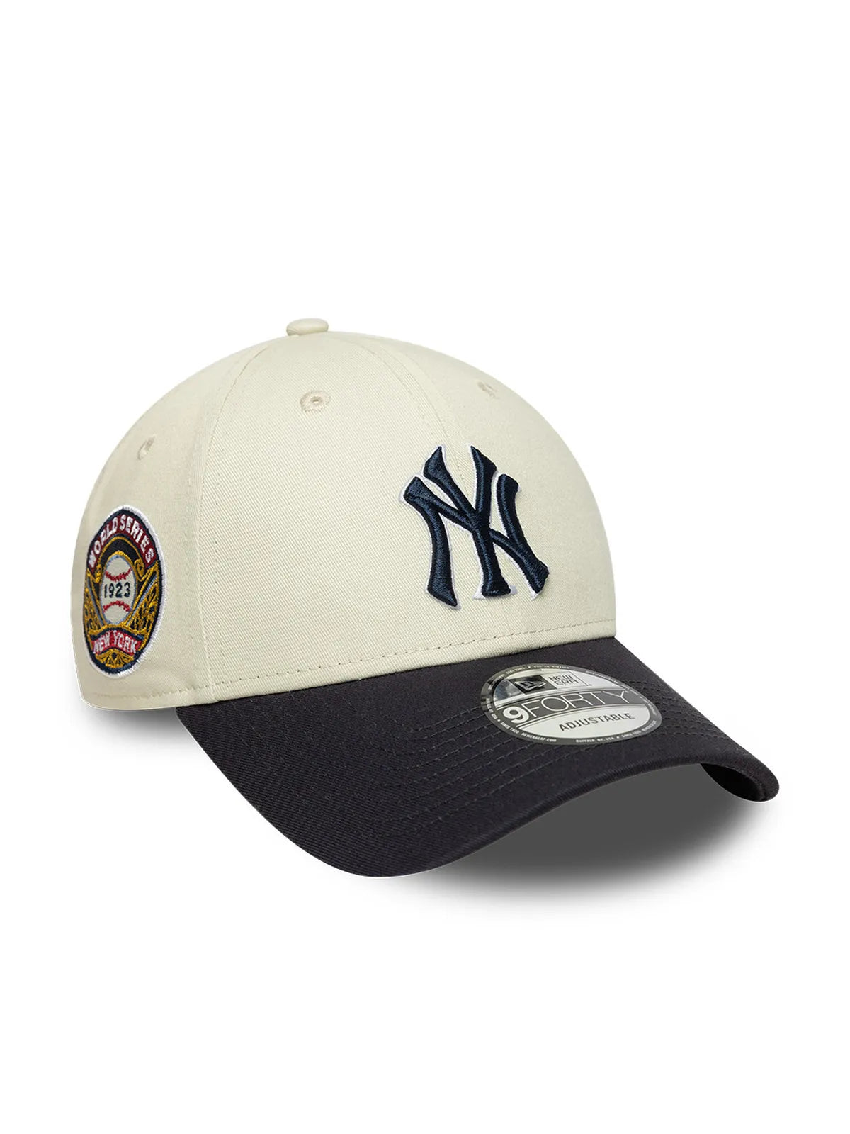 Casquettes New era Ws Patch 9Forty Neyyanco  Ltcnvy Light Beige, vue de 3/4 droite