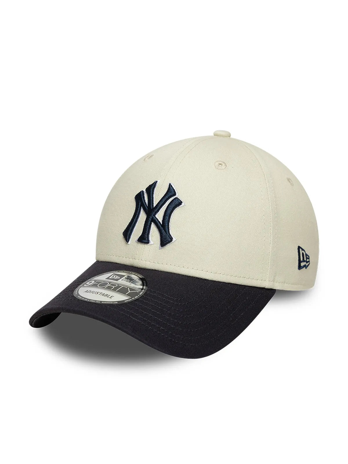 Casquettes New era Ws Patch 9Forty Neyyanco  Ltcnvy Light Beige, vue de 3/4 gauche