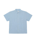 Chemises Obey Alan Woven Sky Blue Multi, vue avant