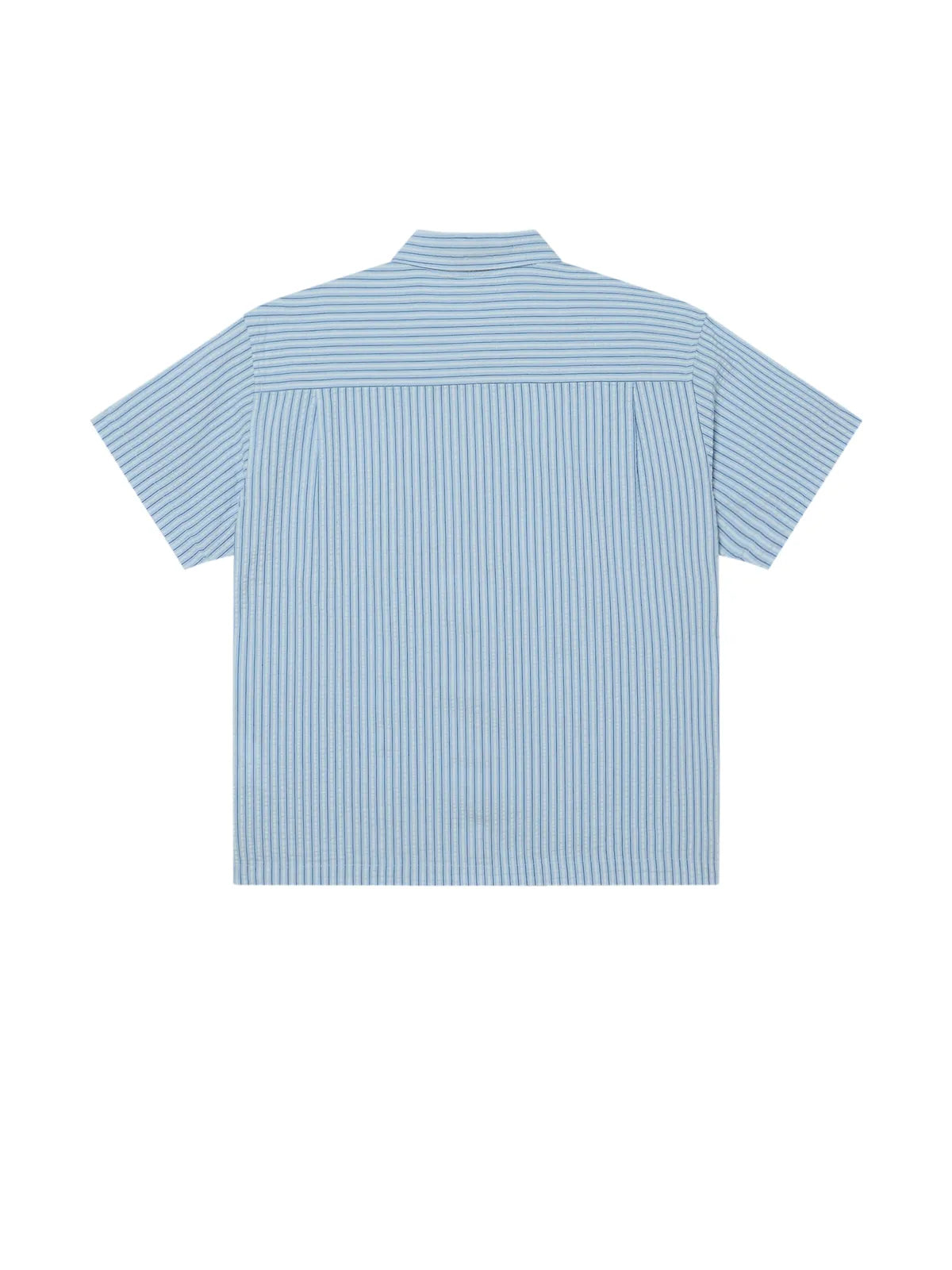 Chemises Obey Alan Woven Sky Blue Multi, vue arrière