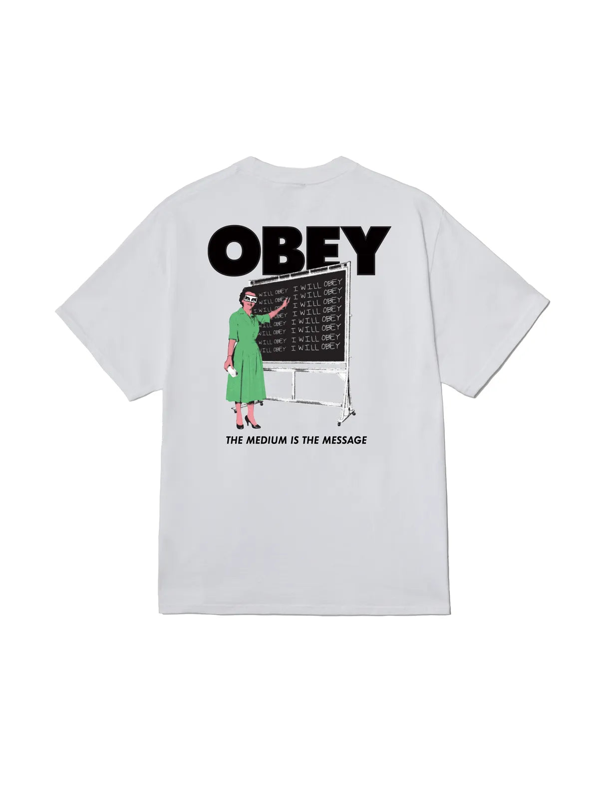 Teeshirts Obey I Will Obey White, vue arrière