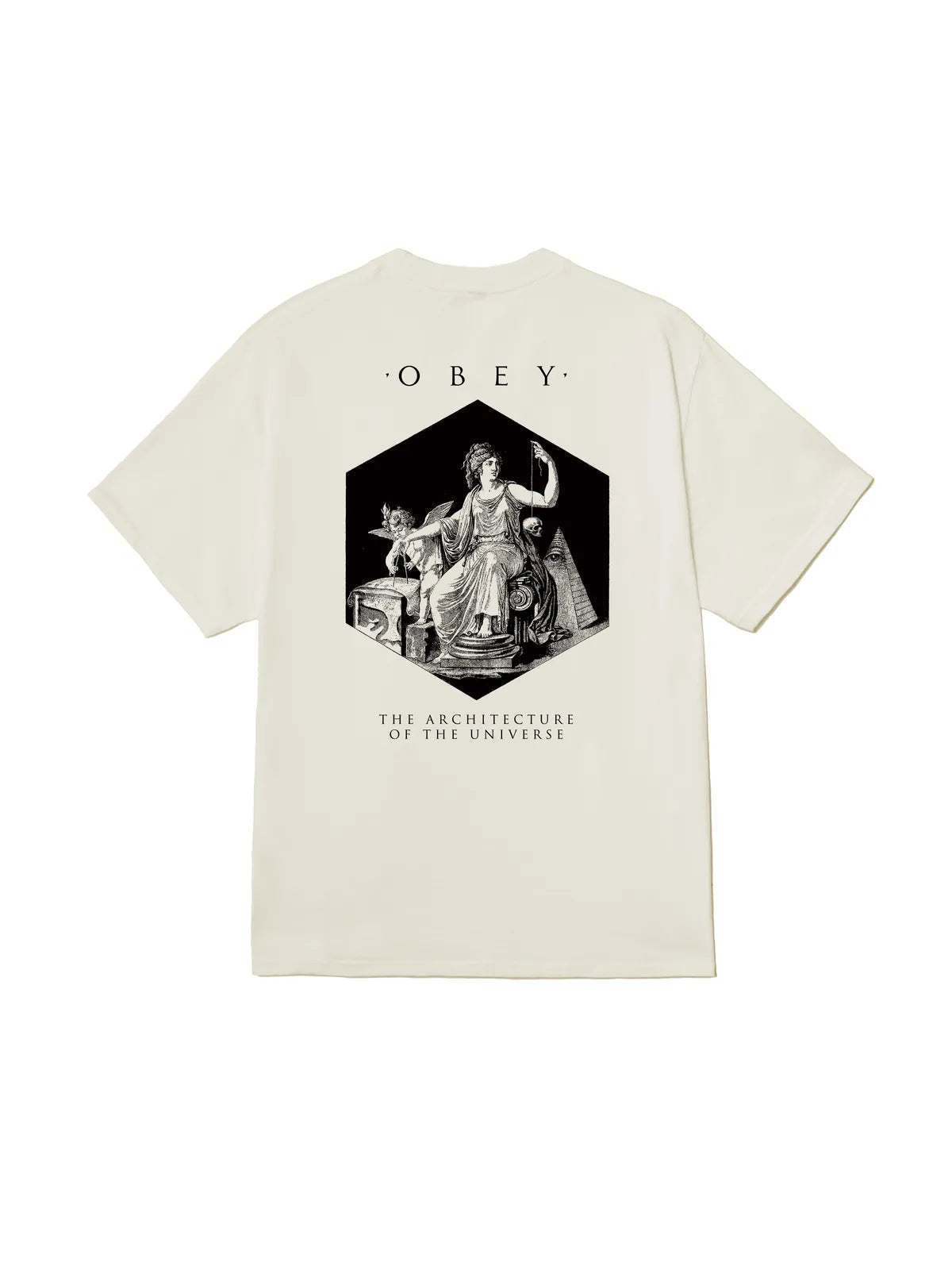 Teeshirts Obey Architecture Of The Uni Vintage White, vue arrière