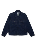 Vestes Obey Base Trucker Jacket Rinse Indigo, vue avant
