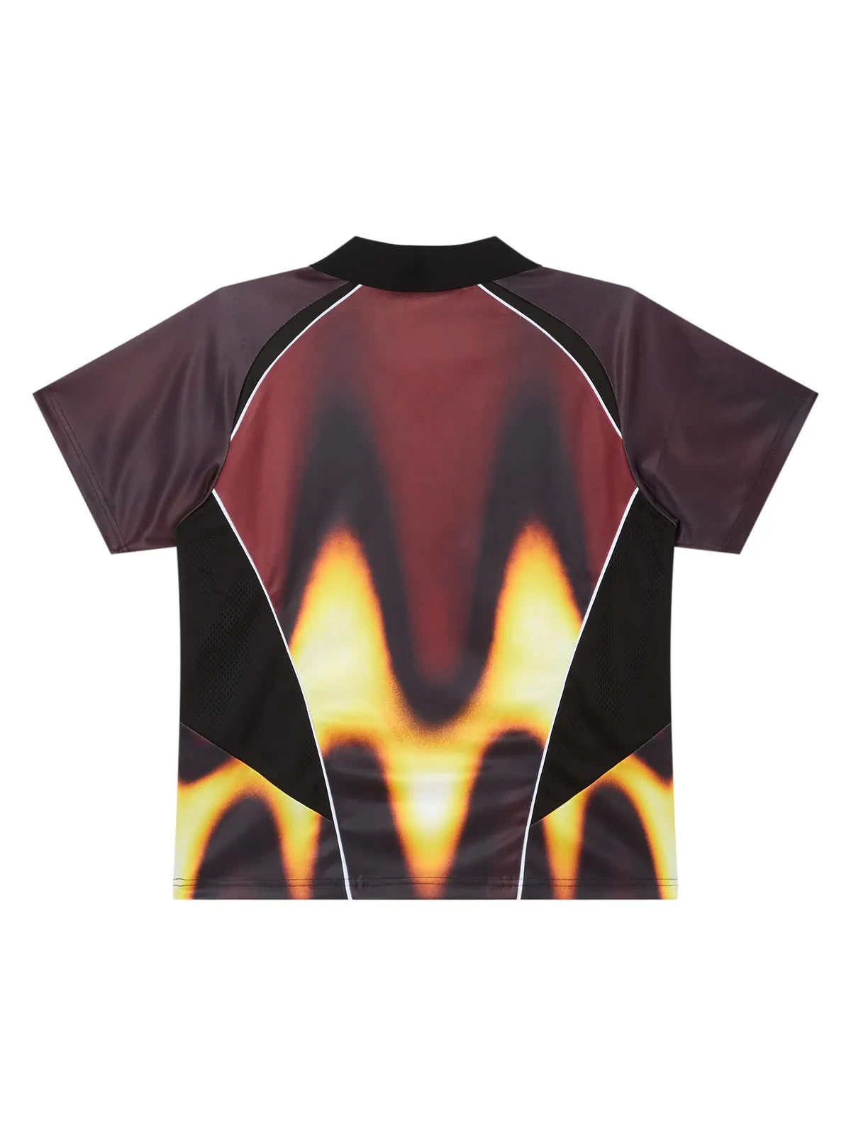 Teeshirts Obey Blurred Soccer Jersey Burnt Red, vue arrière