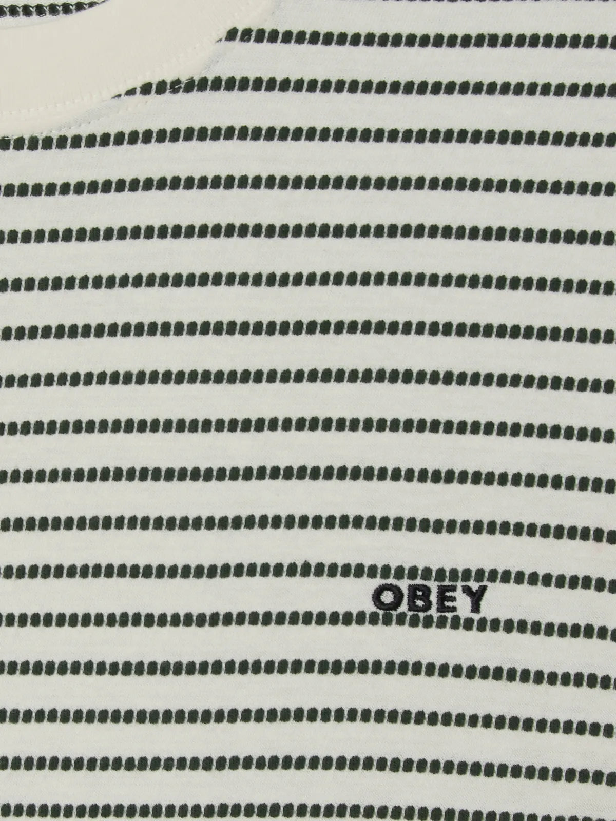 Teeshirts Obey Edwin Tee Ss Cream Mutli, vue détail