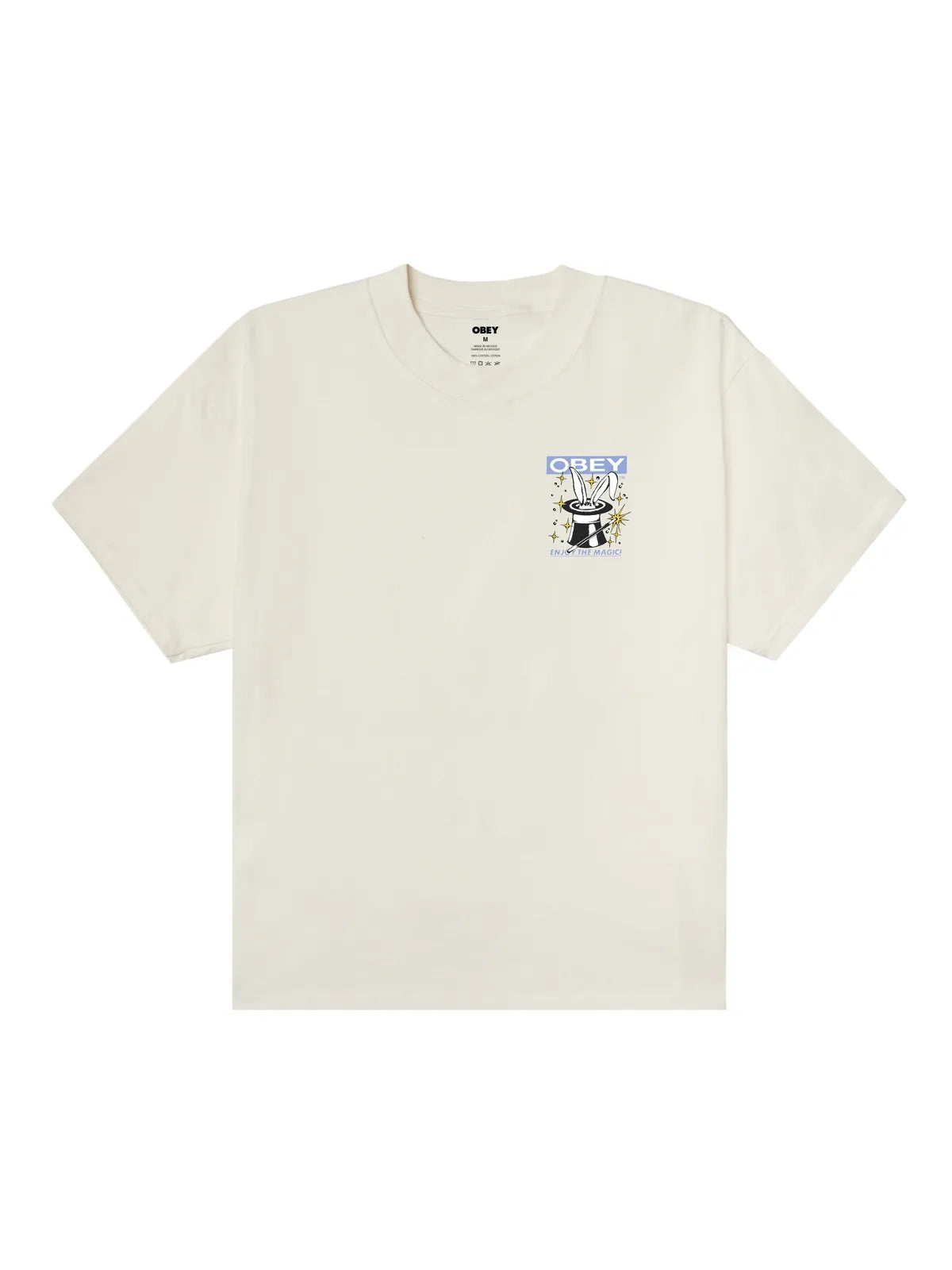 Teeshirts Obey Enjoy The Magic Vintage White, vue avant