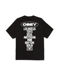 Teeshirts Obey Global Impact Black, vue arrière