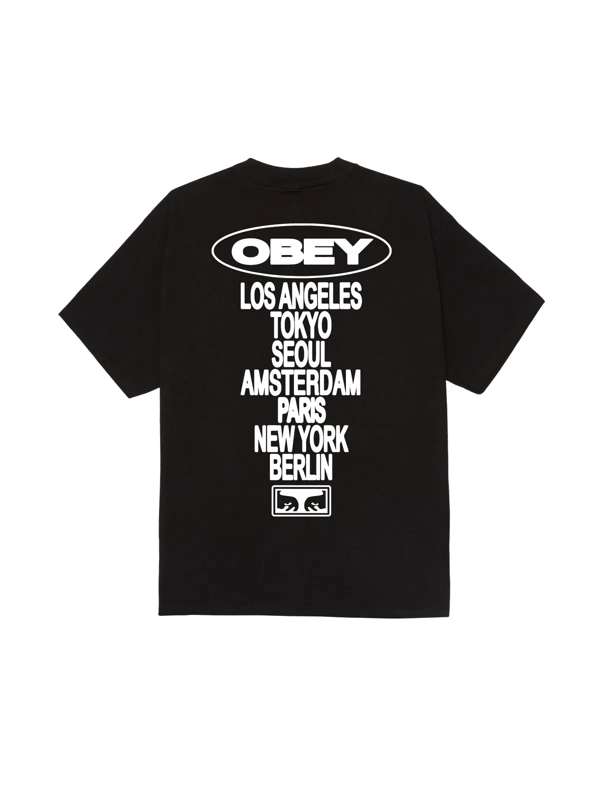 Teeshirts Obey Global Impact Black, vue arrière
