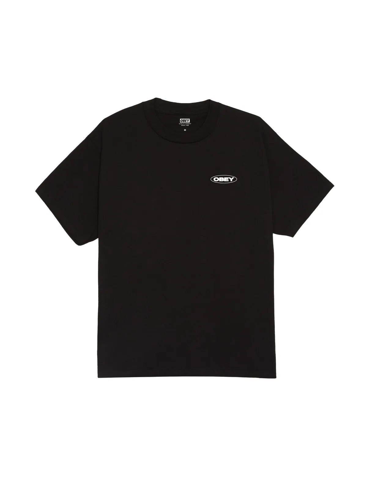 Teeshirts Obey Global Impact Black, vue avant