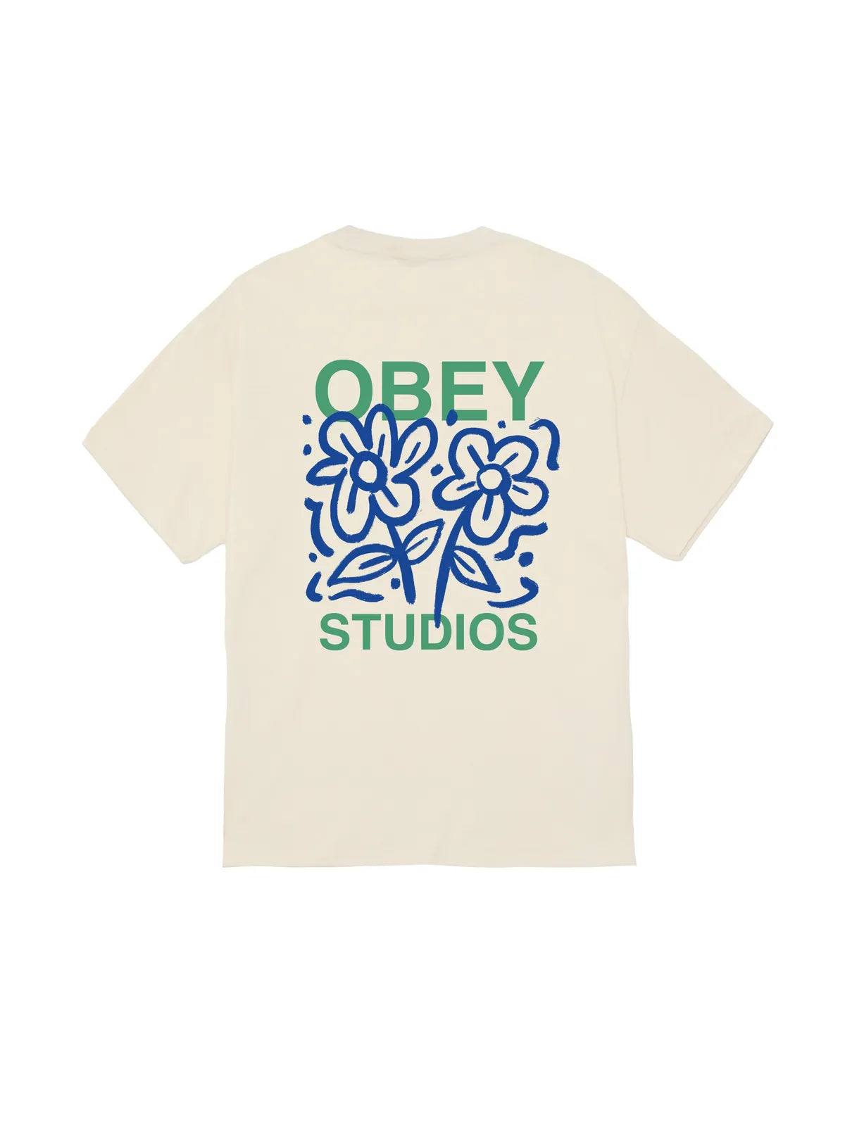 Teeshirts Obey Grown With Love Cream, vue arrière